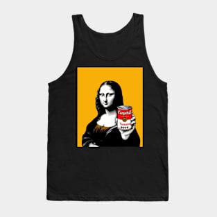 Mona Lisa Pop Art Campbell's Tomato Soup Tank Top